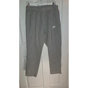 Nike Mens Sportswear Club Fleece Open Hem Joggers Grey Large